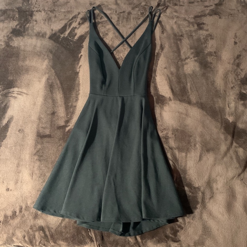Lulu’s Black Strappy Dress